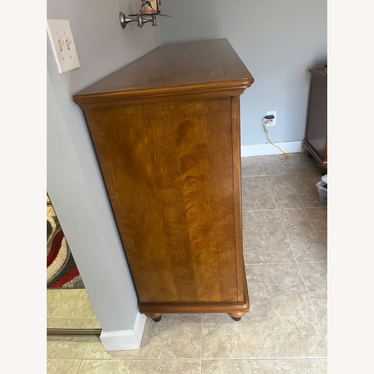 Broyhill Furniture Dark Brown Wood Dresser - image-2