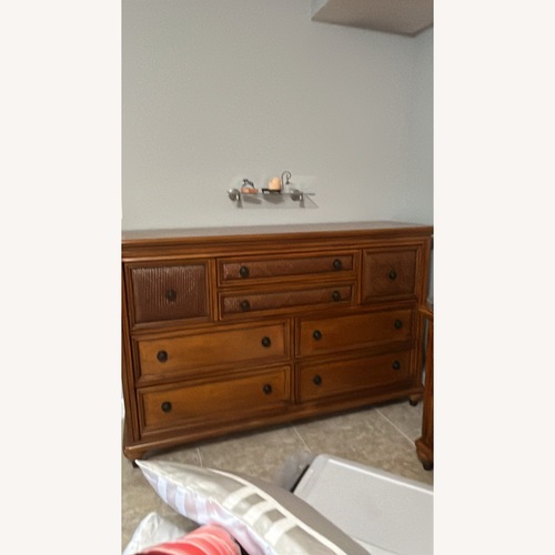 Used Broyhill Furniture Dark Brown Wood Dresser for sale on AptDeco