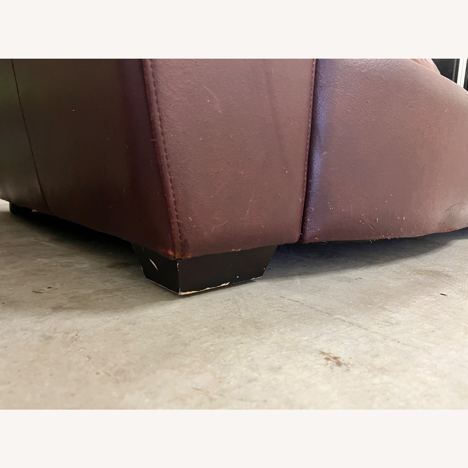 Dark Brown Leather 3+ Seater Sofa - image-5