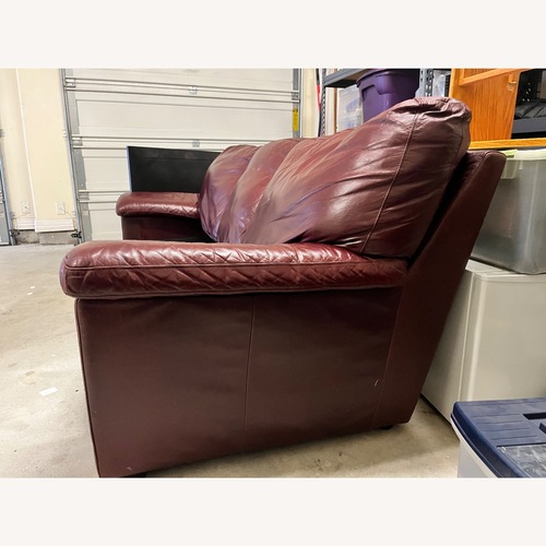 Used Dark Brown Leather 3+ Seater Sofa for sale on AptDeco