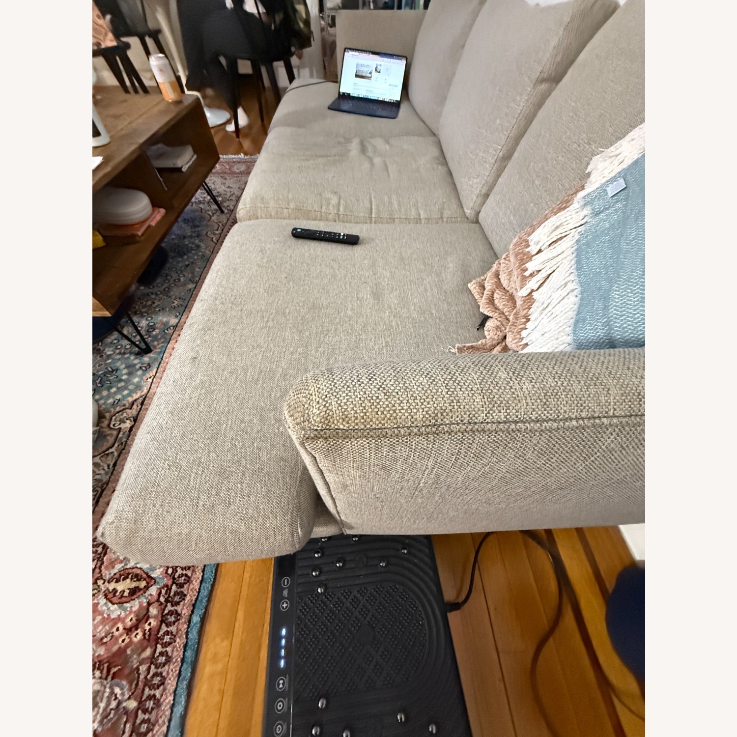 Article Burrard Light Gray Fabric 3+ Seater Sofa - image-4