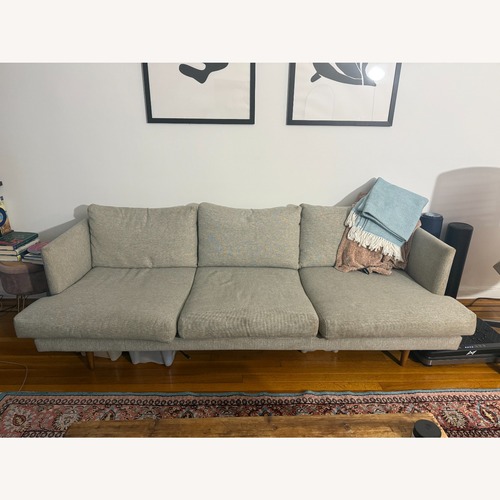 Used Article Burrard Light Gray Fabric 3+ Seater Sofa for sale on AptDeco