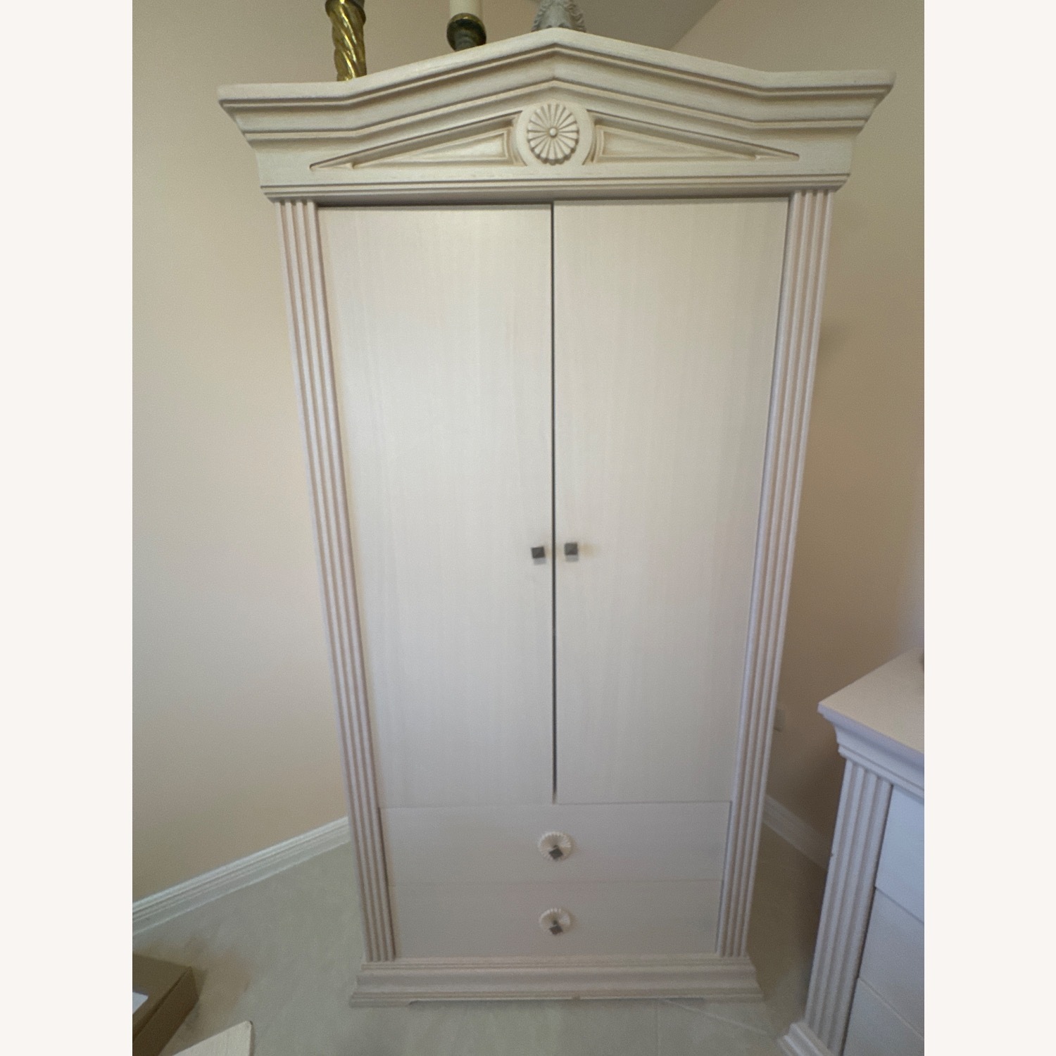 Natural Wood Armoire - image-1