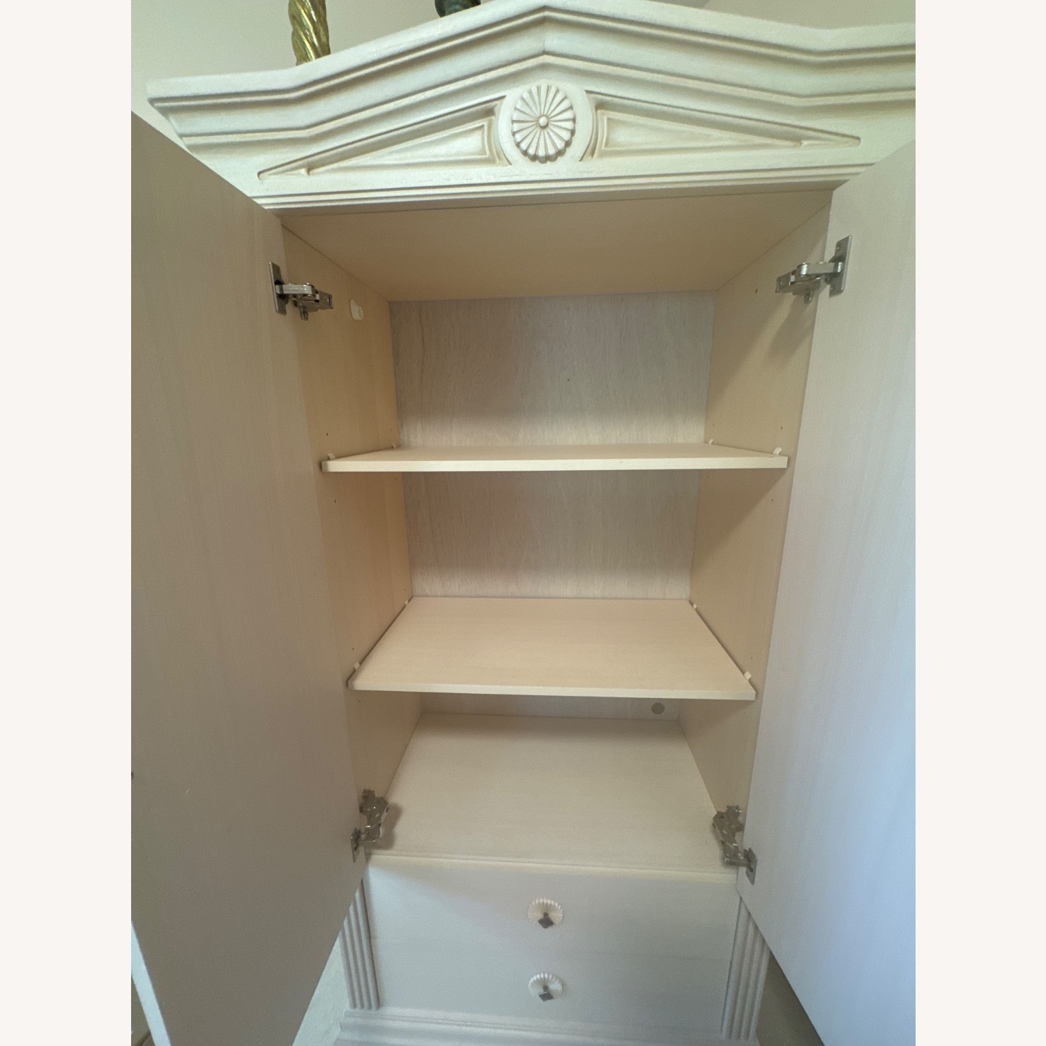 Natural Wood Armoire - image-6