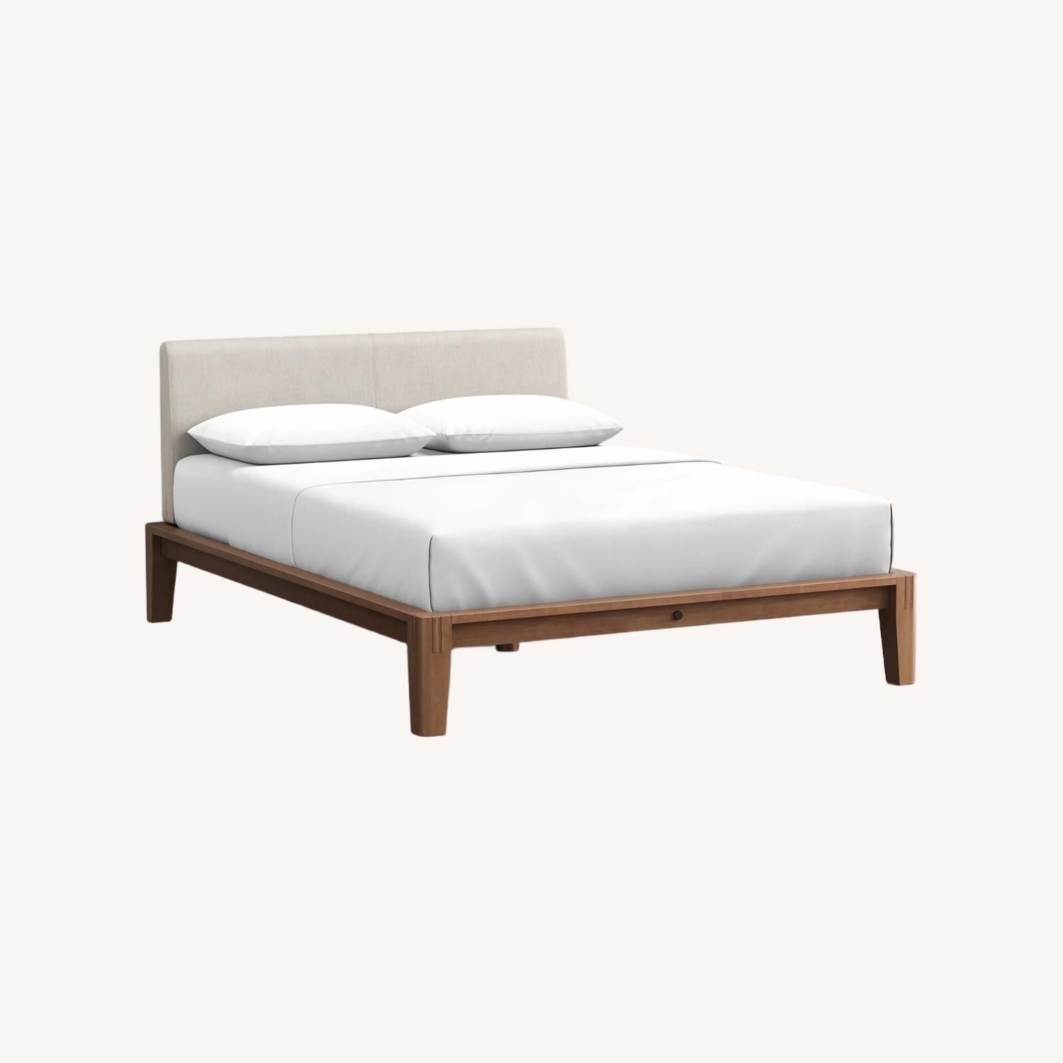 Thuma Dark Brown Wood Queen Bed - image-0