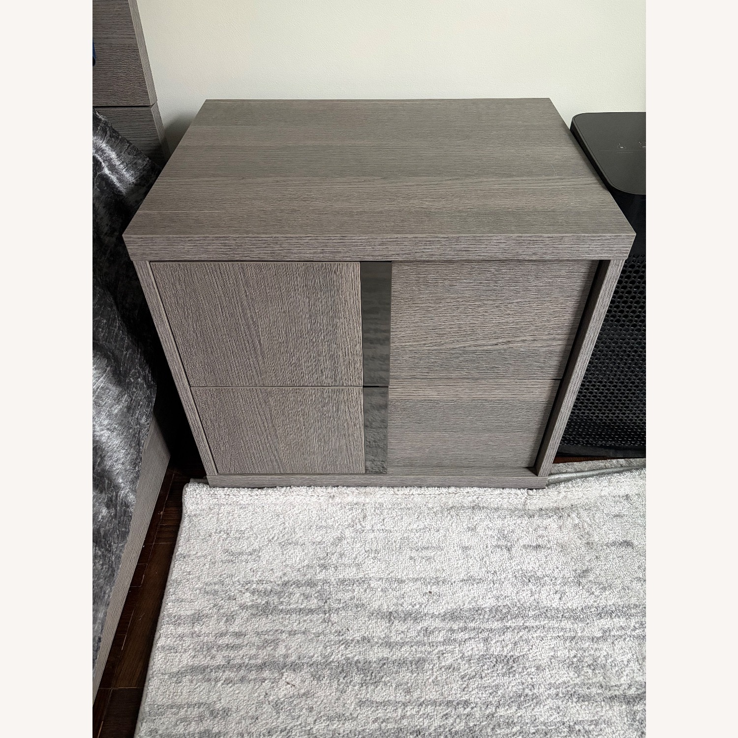 Dark Gray Nightstand - image-1