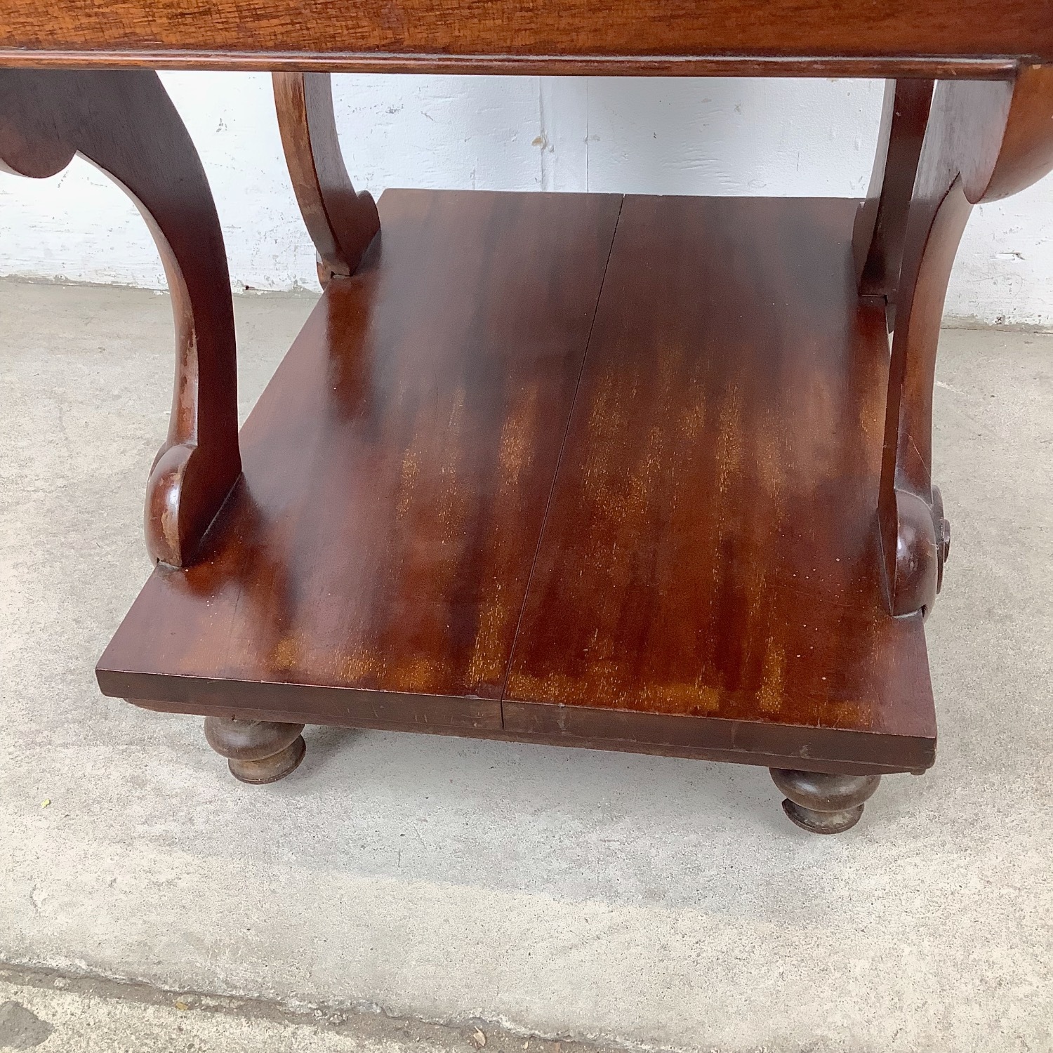 Neoclassical Scroll Base Vanity Stool - image-13