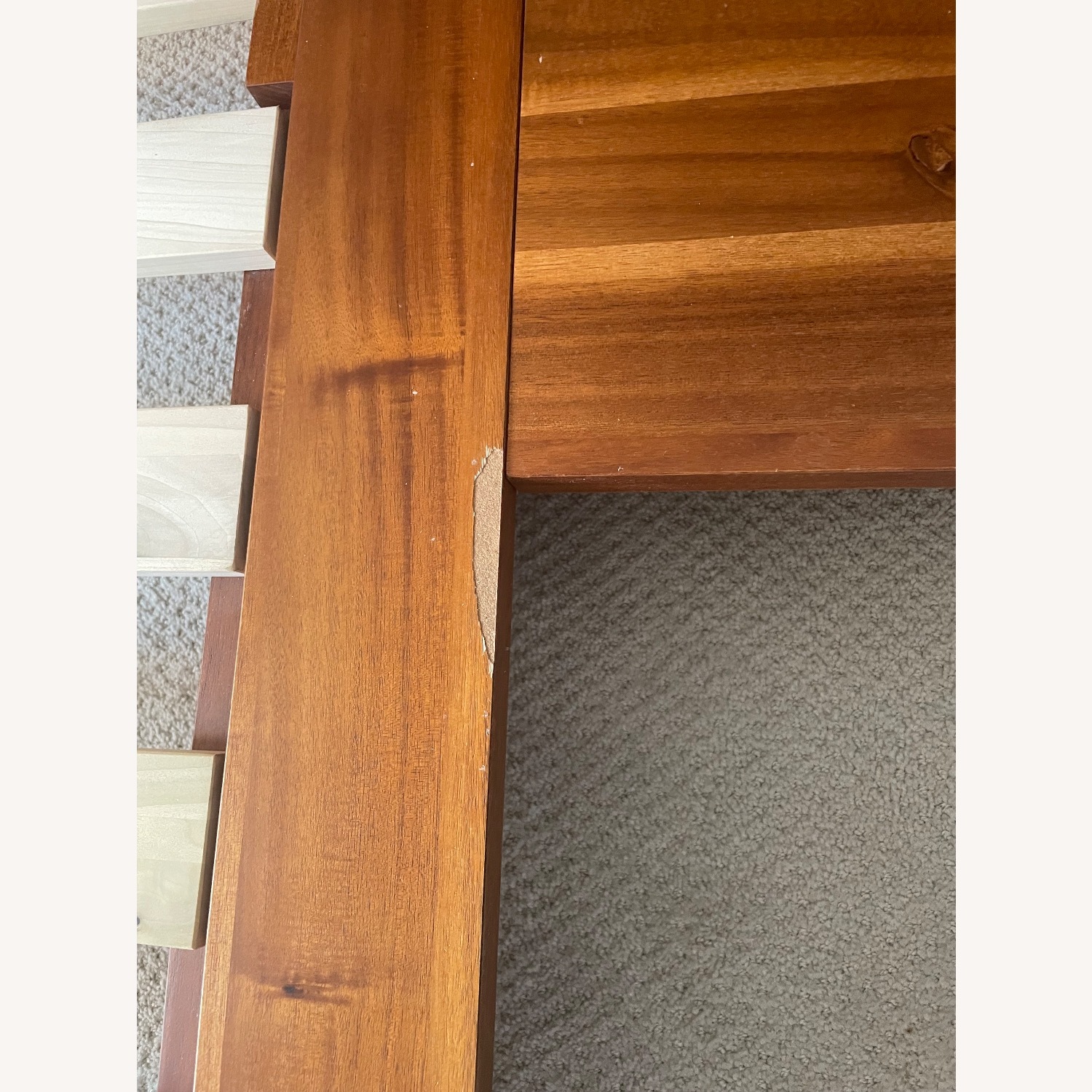 CB2 Andes Acacia Wood Platform Queen Bed with Nightstands - image-3