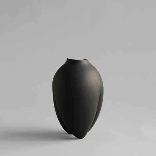 Used Sumo Vase, Slim - Coffee Brown Ceramic Décor for sale on AptDeco