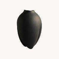 Sumo Vase, Slim - Coffee Brown Ceramic Décor