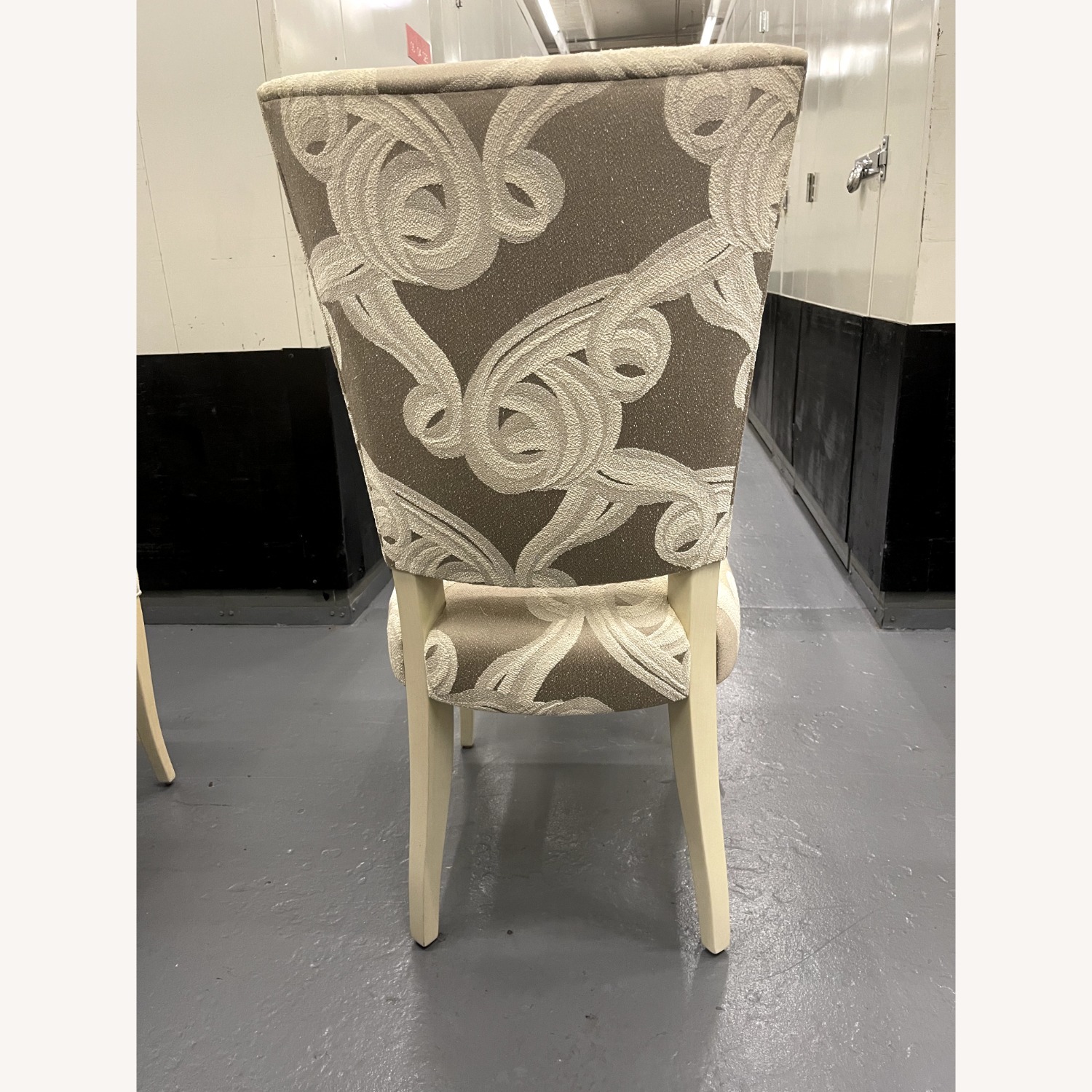 J. Robert Scott Greige and Ivory Dining Chairs - image-7