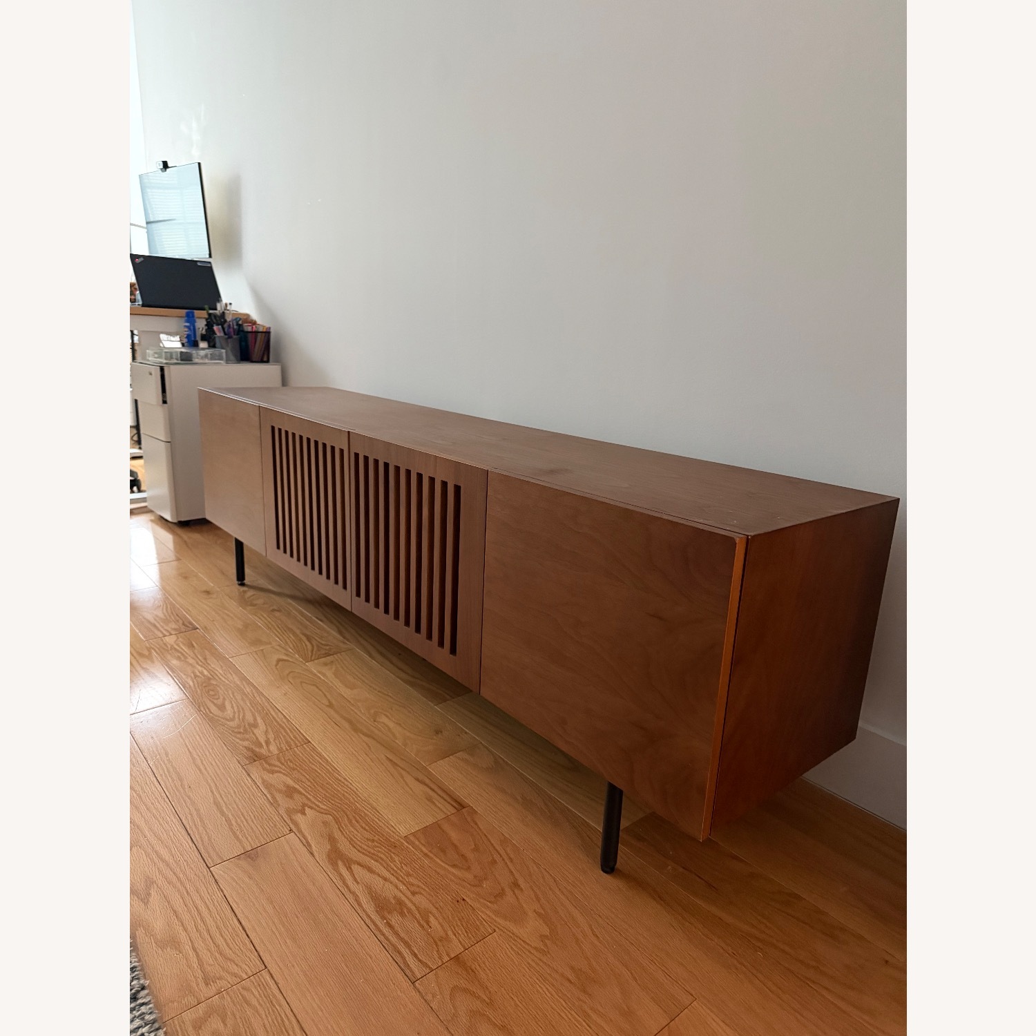 AllModern Light Brown Media Storage - image-2