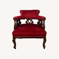Vintage Upholstered Armchair – Empire Style
