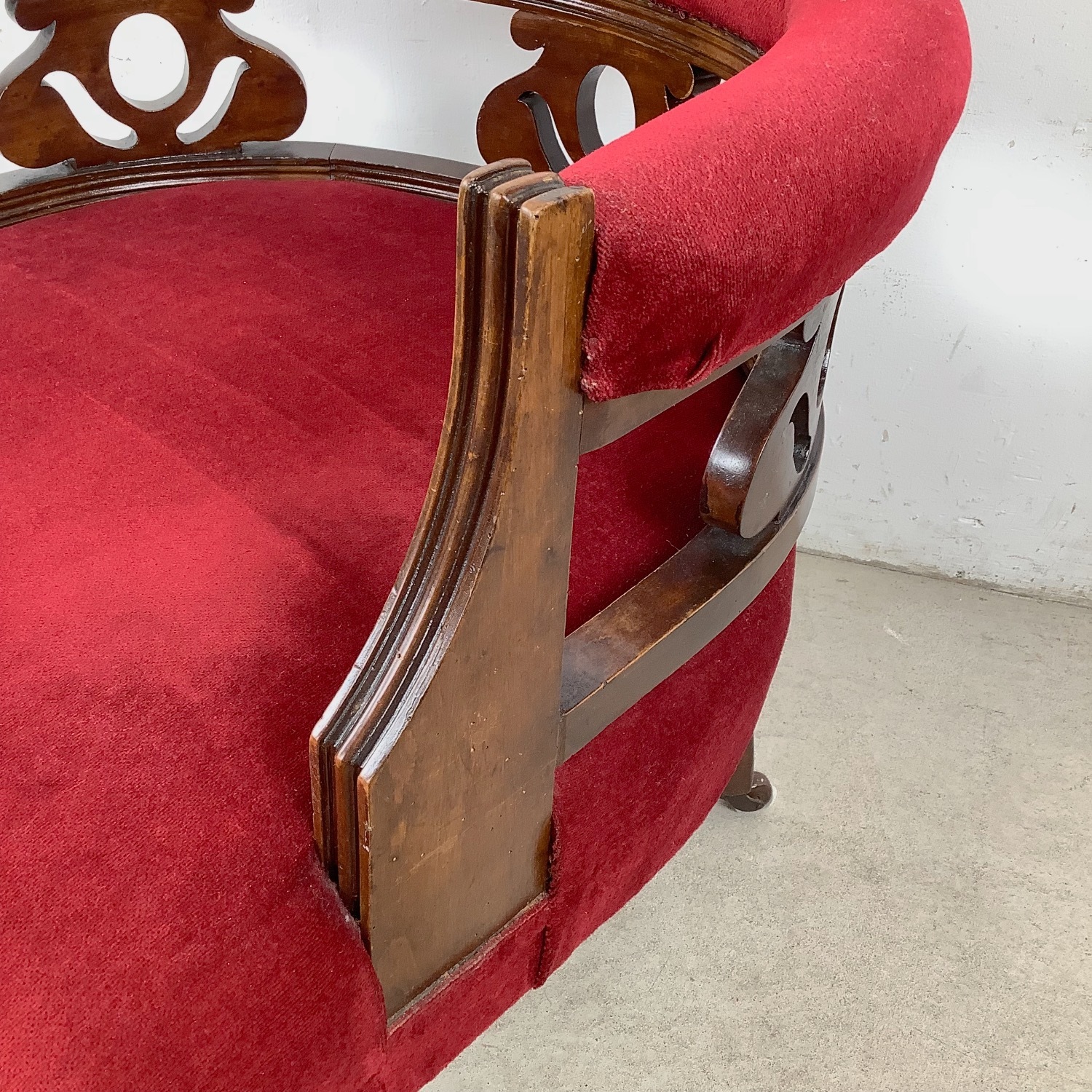 Vintage Upholstered Armchair – Empire Style - image-13