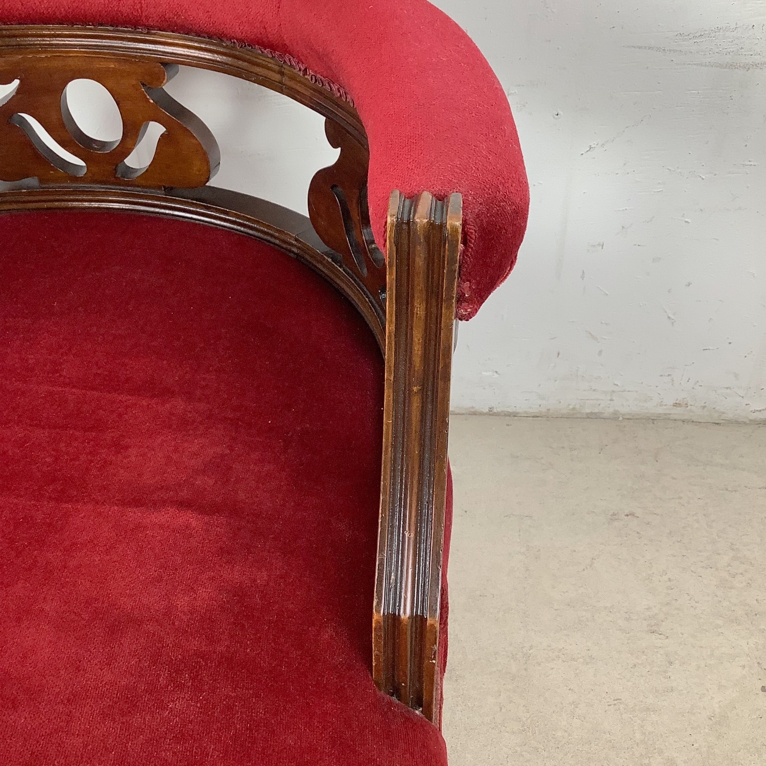 Vintage Upholstered Armchair – Empire Style - image-17