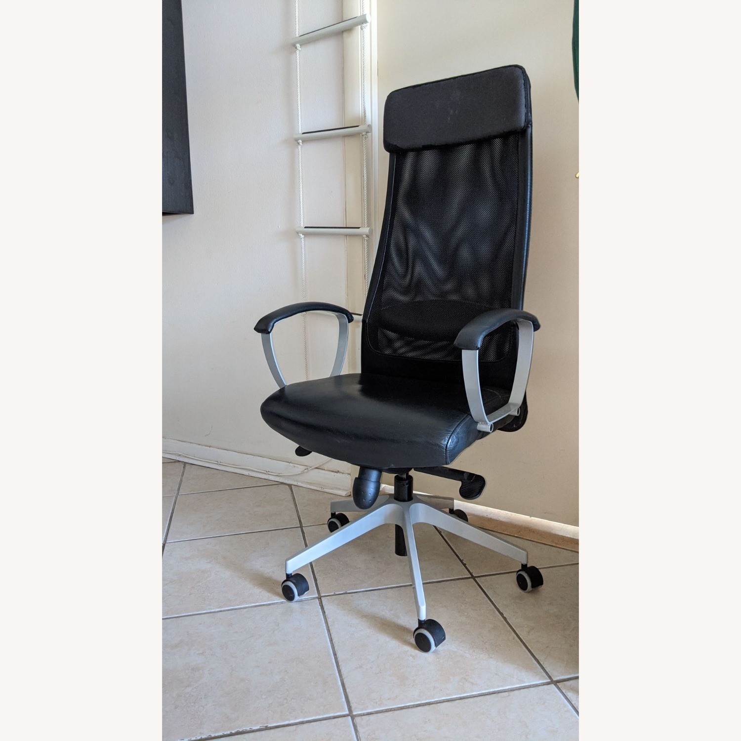 IKEA Markus Leather Rolling Desk Chair - image-2