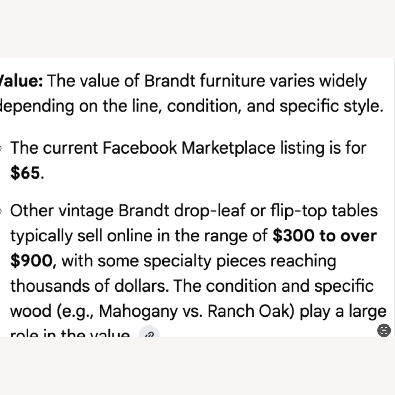 Vintage/Antique Dark Brown Wood Dining Table - image-5