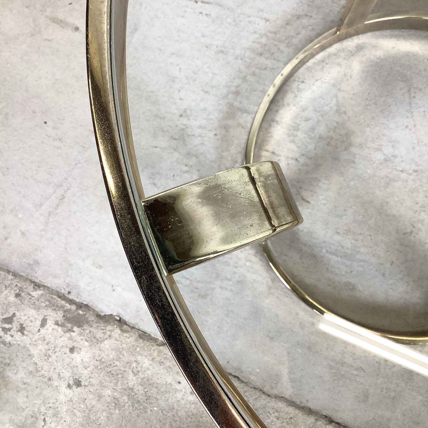 Vintage Brass and Glass Side Tables– Pair - image-13