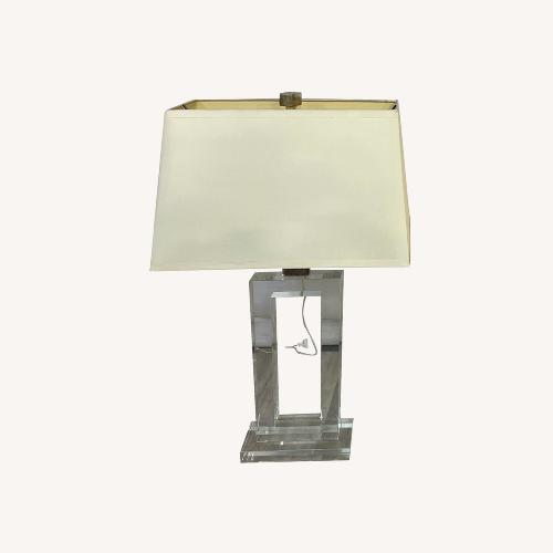 Used Somette Chrome Crystal Table Lamp Set of 2 for sale on AptDeco