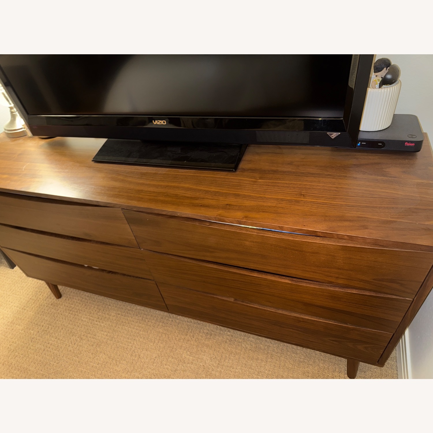 Article Culla Walnut 6 Drawer Double Dresser - image-5