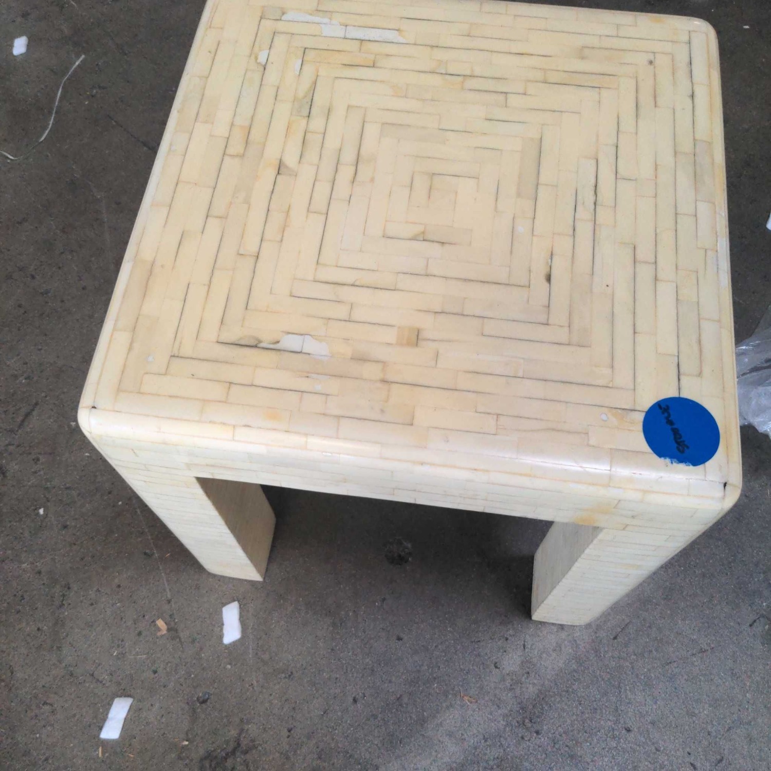 Bone Inlay Accent Table - image-3