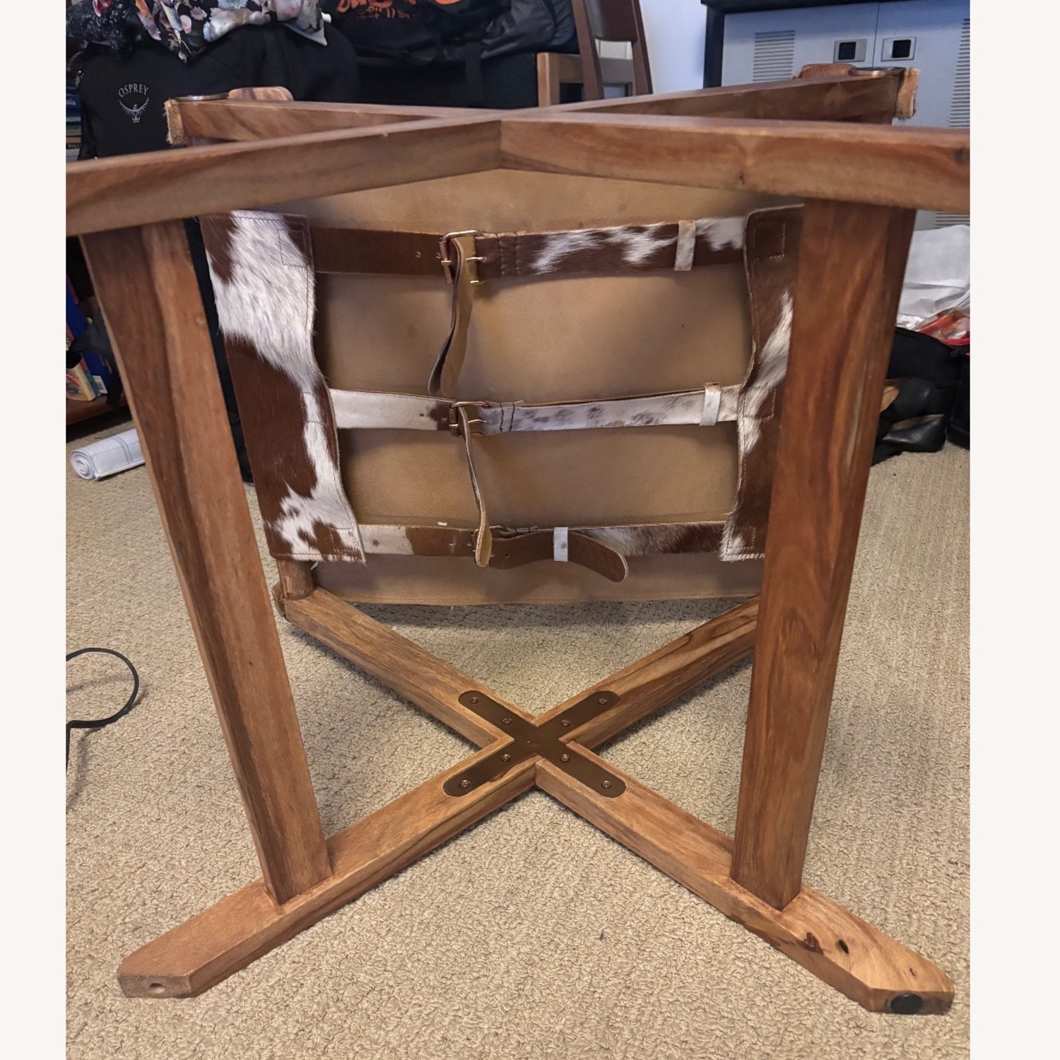 CB2 Curator Cowhide Directors Chair - image-7