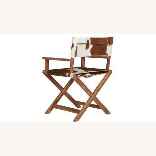 Used CB2 Curator Cowhide Directors Chair for sale on AptDeco