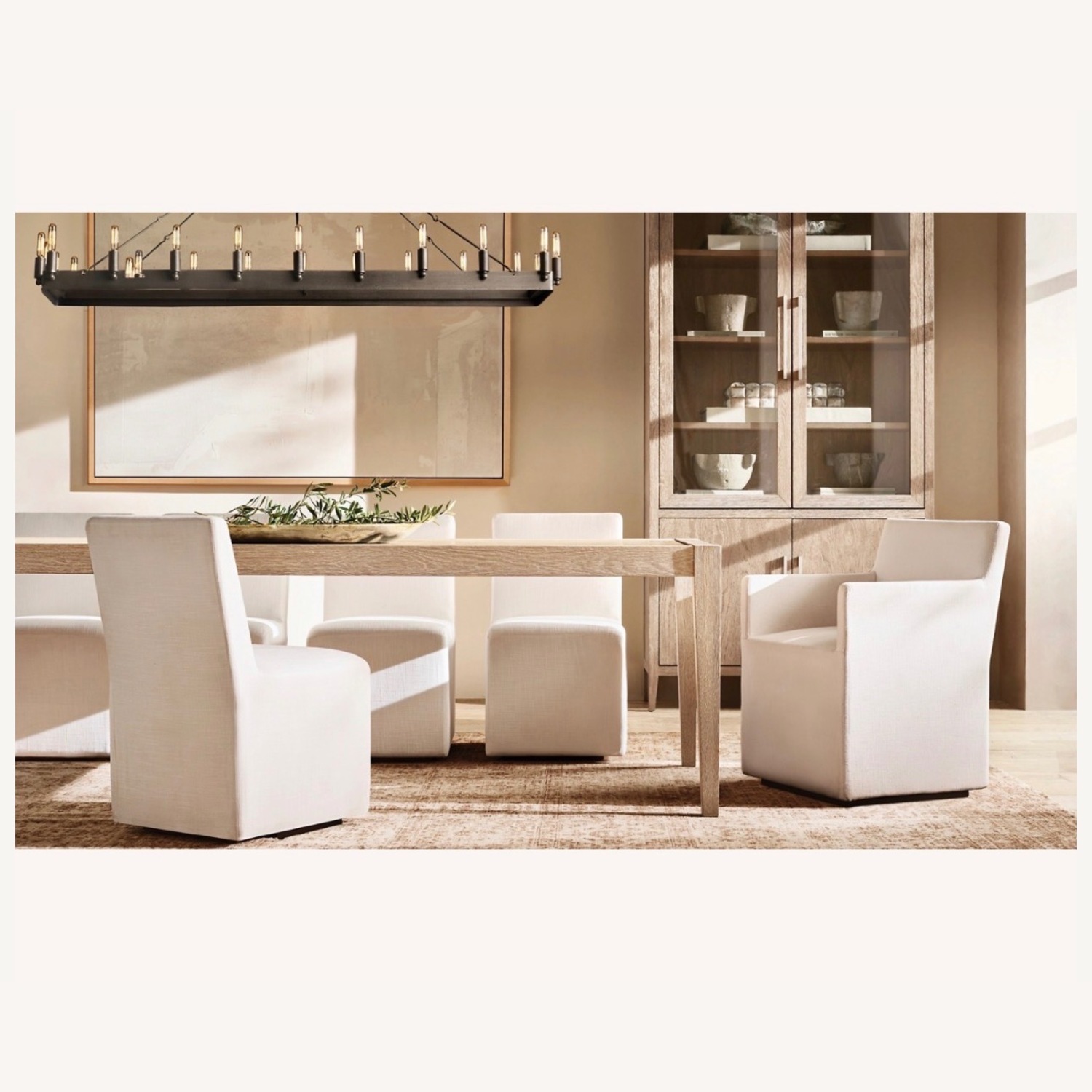 Restoration Hardware French White Oak Dining Table - image-6