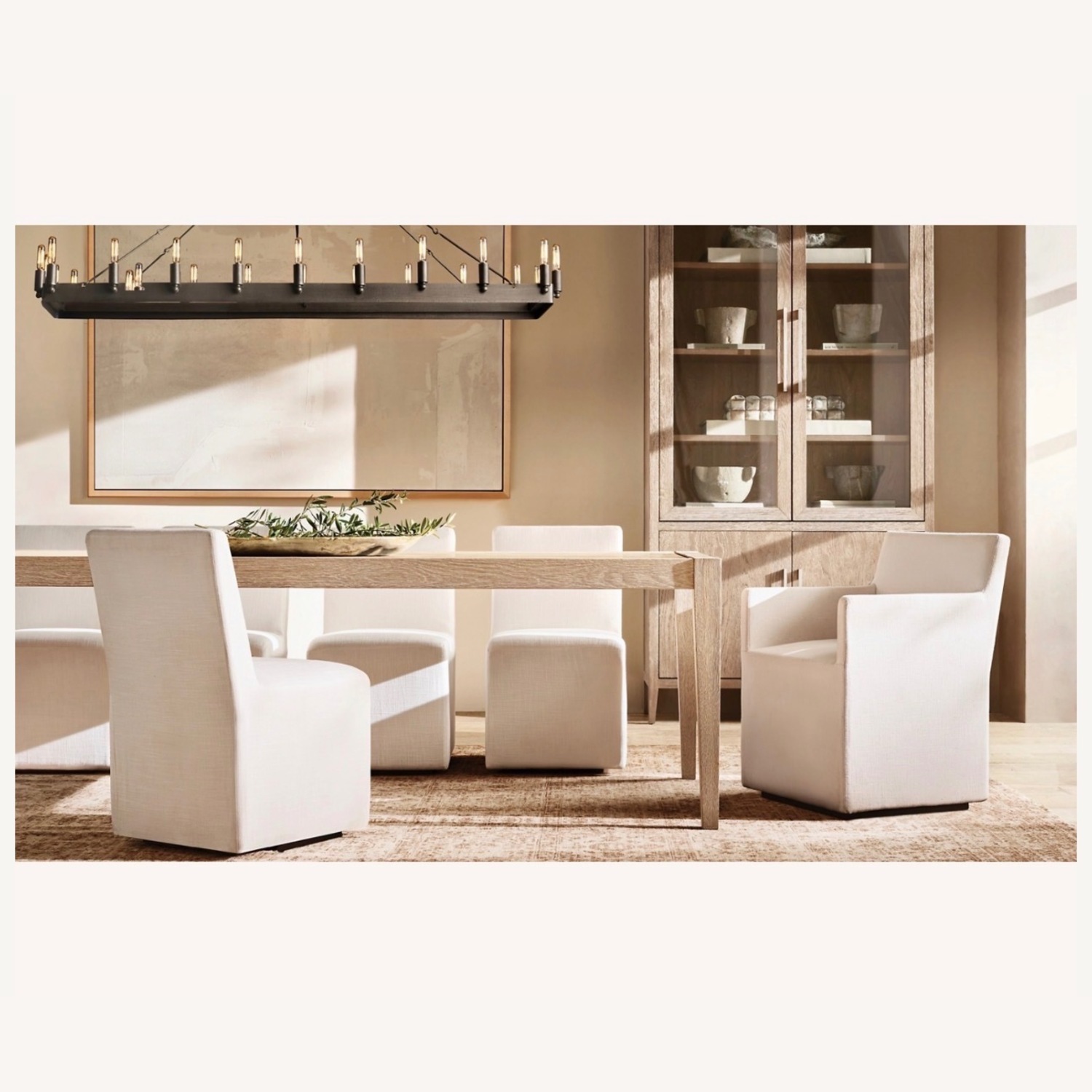 Restoration Hardware French White Oak Dining Table - image-8