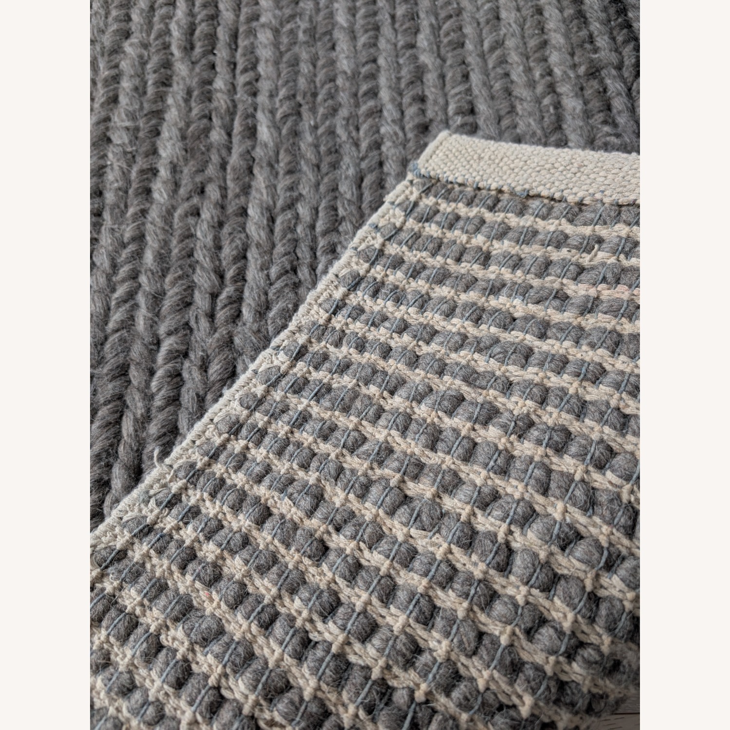 Room & Board Cable 8'2"x11'6" Rug in Charcoal - image-4