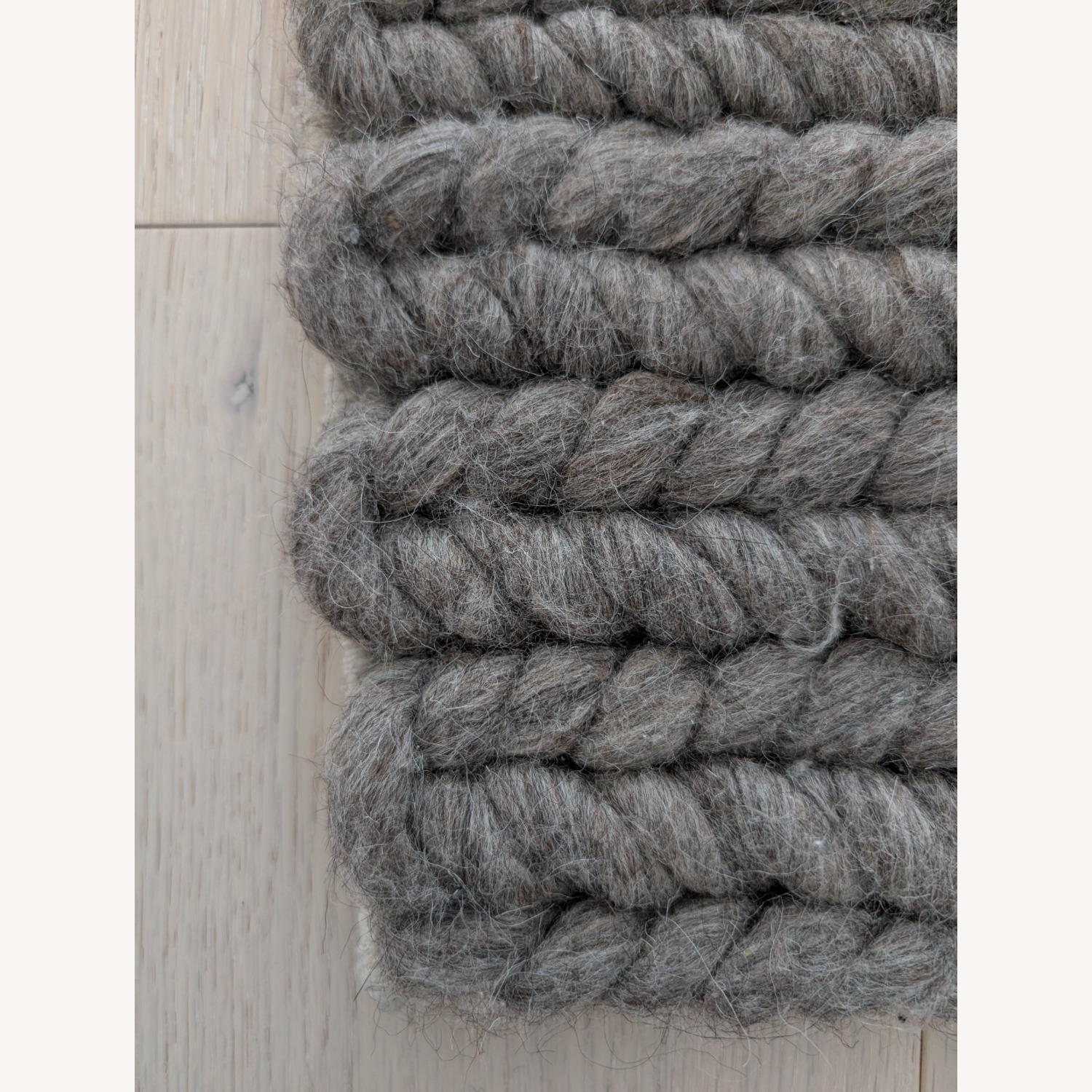 Room & Board Cable 8'2"x11'6" Rug in Charcoal - image-5