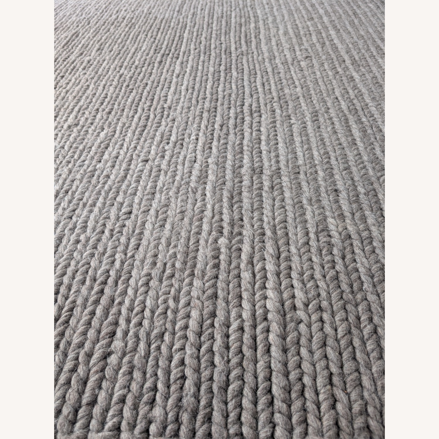 Room & Board Cable 8'2"x11'6" Rug in Charcoal - image-3