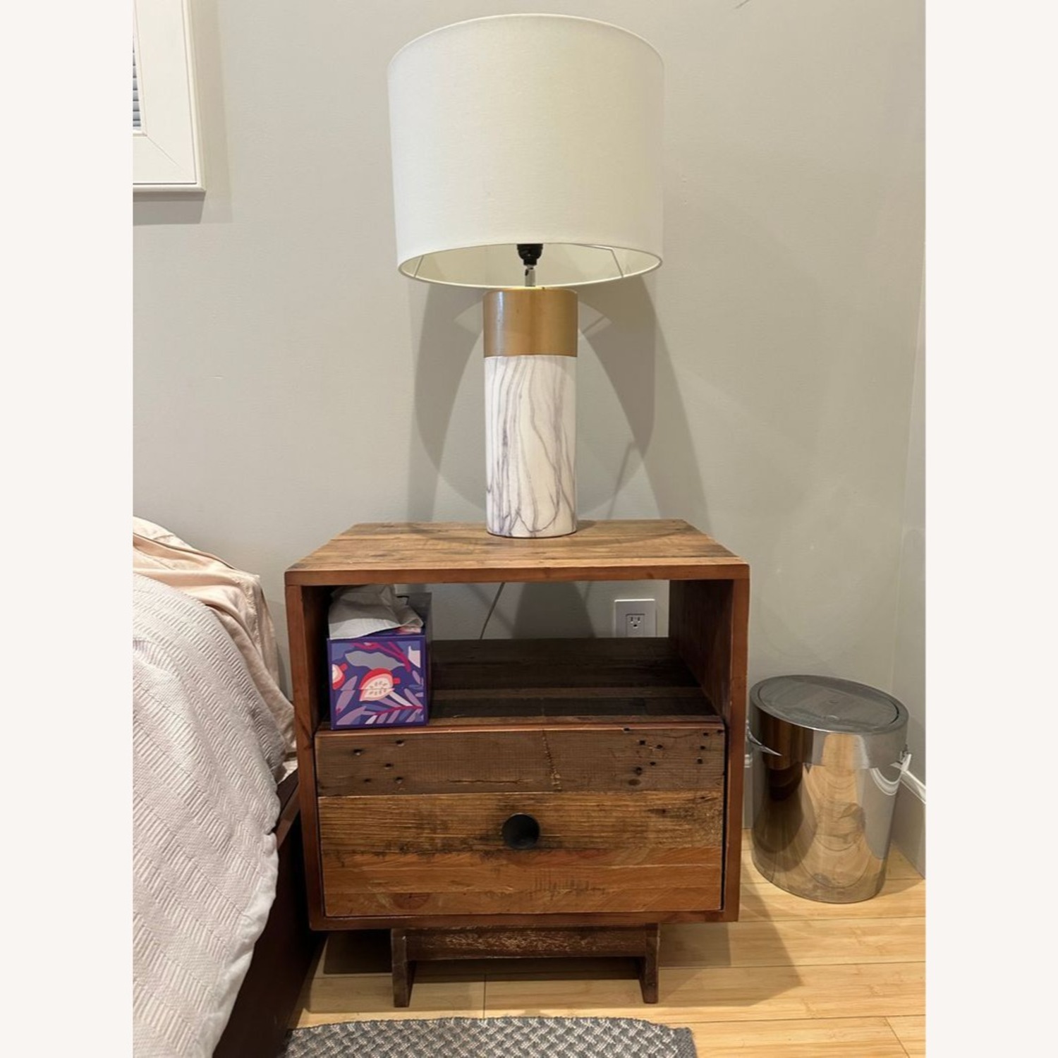 West Elm Emmerson Reclaimed Wood Nightstand - image-1