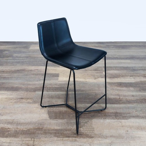 Used West Elm Slope Leather Bar Stool for sale on AptDeco