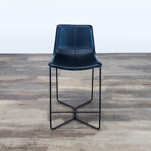 Used West Elm Slope Leather Bar Stool for sale on AptDeco