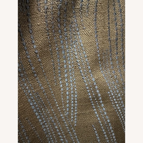 Used Custom Curtains Blue Curtain for sale on AptDeco