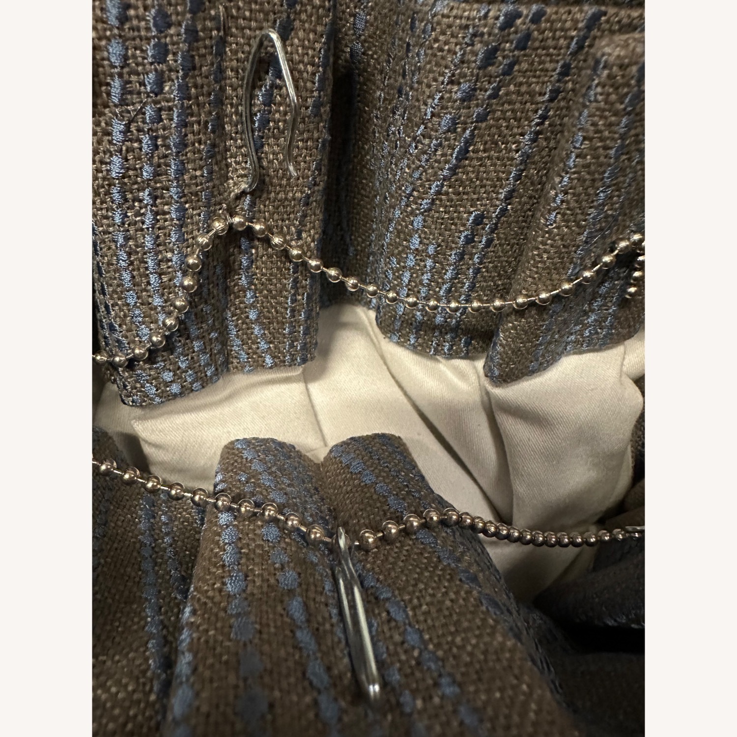 Light Gray Fabric Curtain - image-3