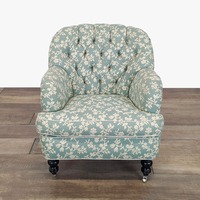 Cisco Brothers Floral Tufted Lounge Chair 