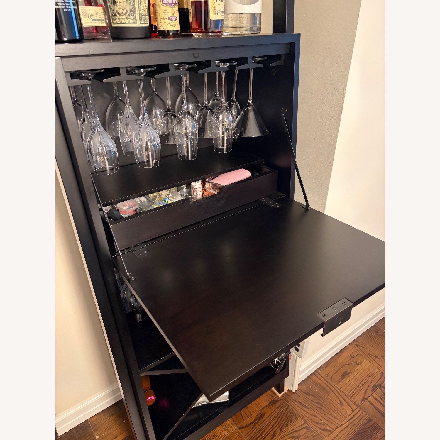 Black Drinks Cabinet - image-3