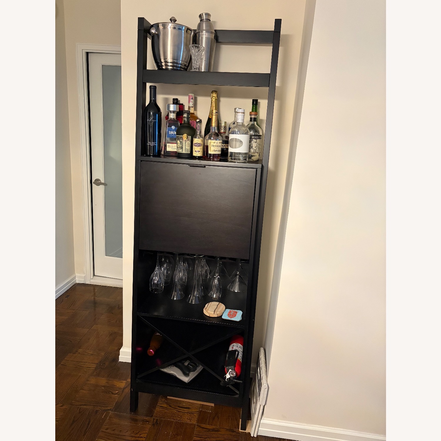 Black Drinks Cabinet - image-2