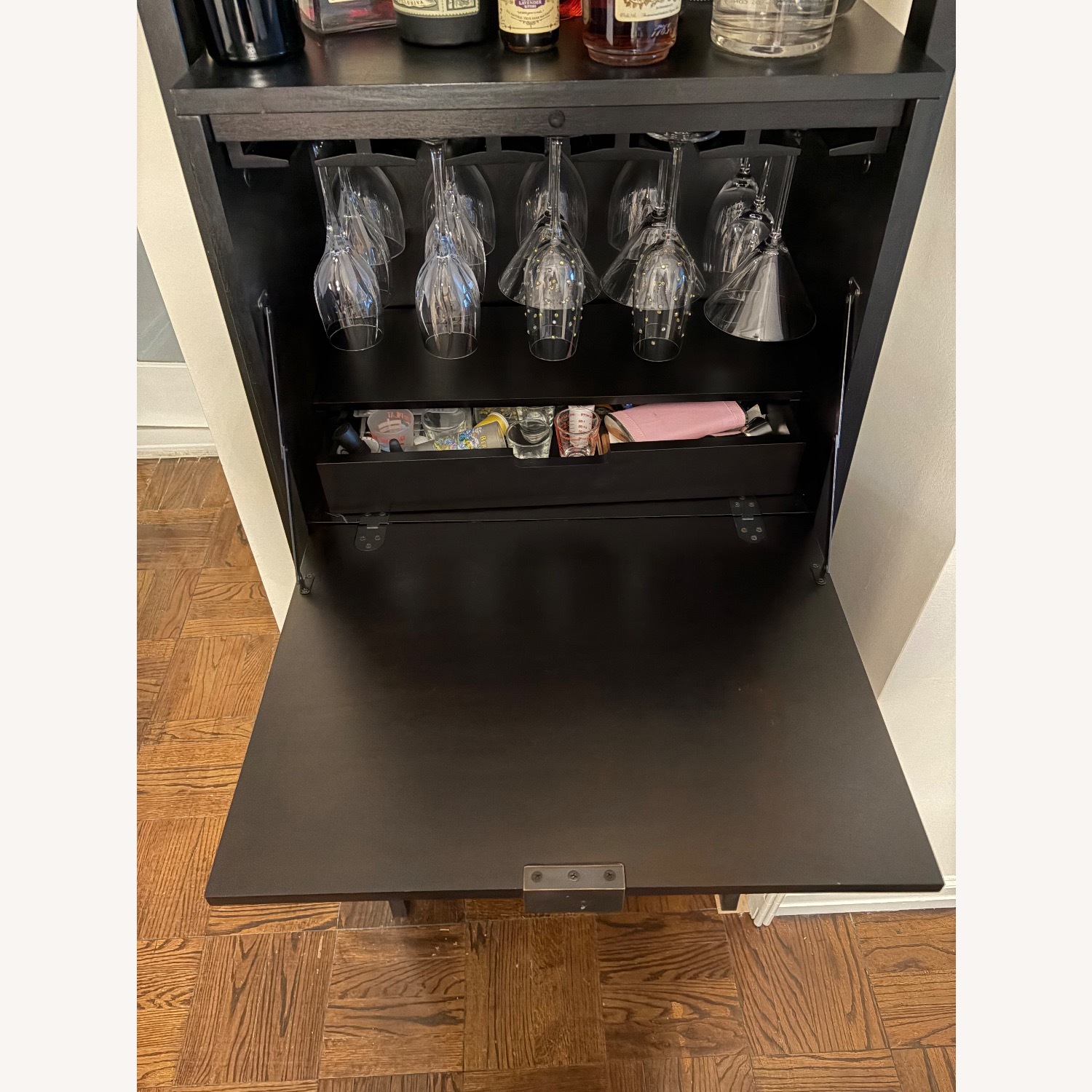Black Drinks Cabinet - image-4