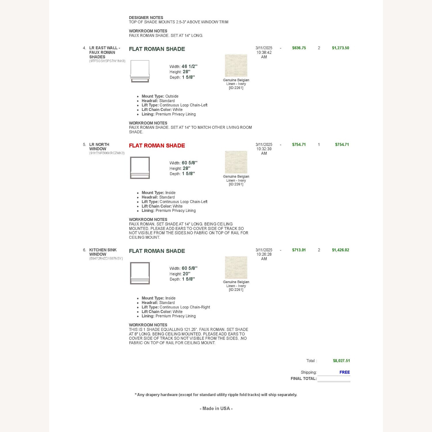 Regal Drapes Natural Linen Curtain - image-6