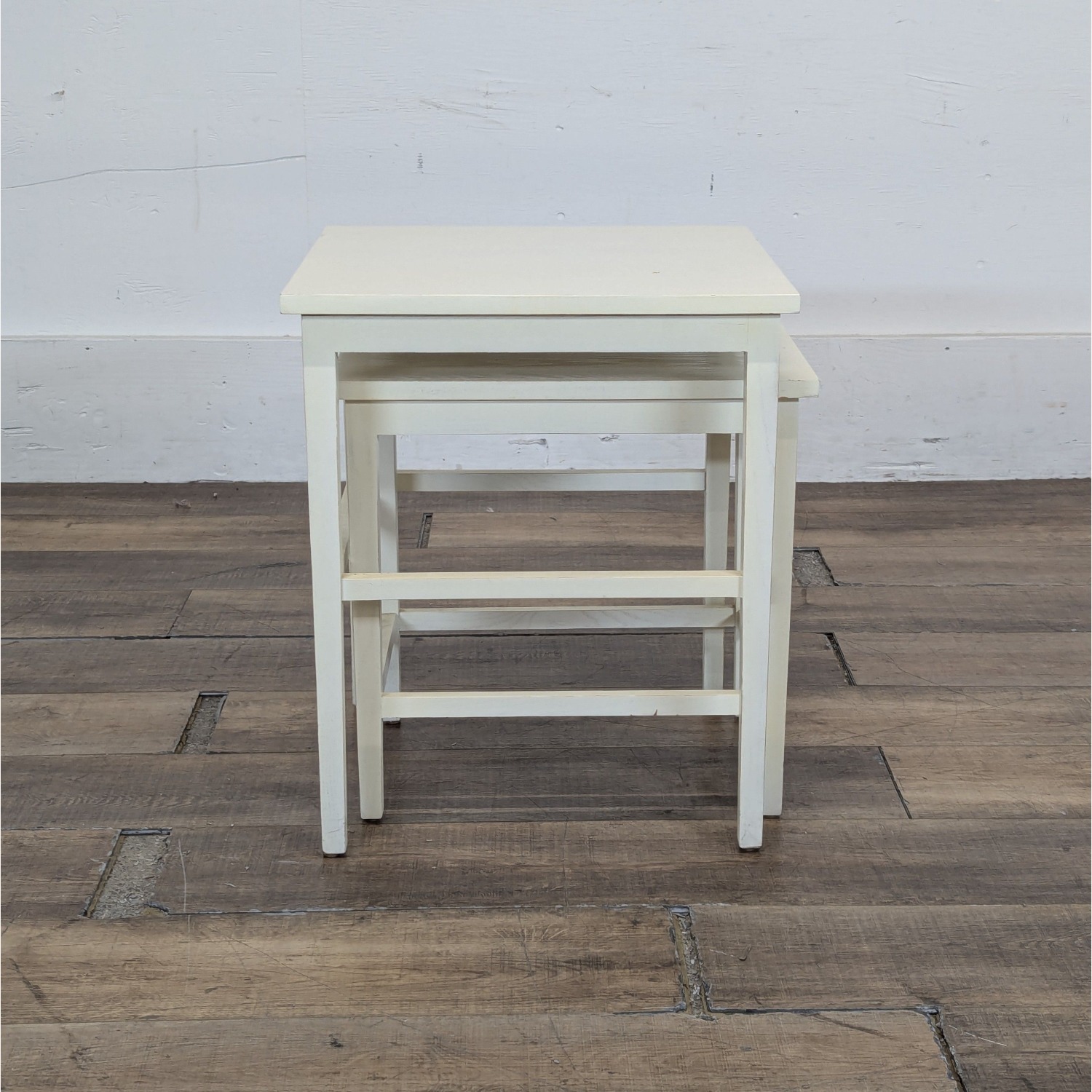Set of Two Wood Nesting Tables - image-3