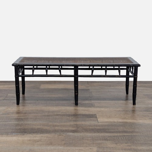 Used Faux Bamboo and Cane Bench for sale on AptDeco