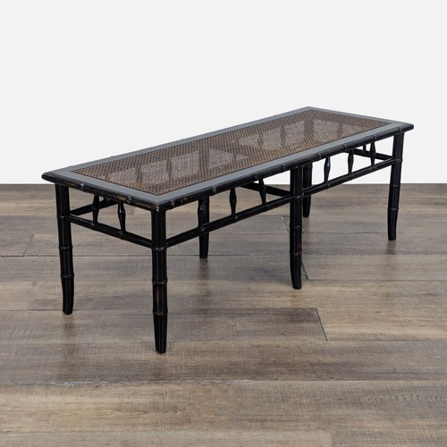 Used Faux Bamboo and Cane Bench for sale on AptDeco