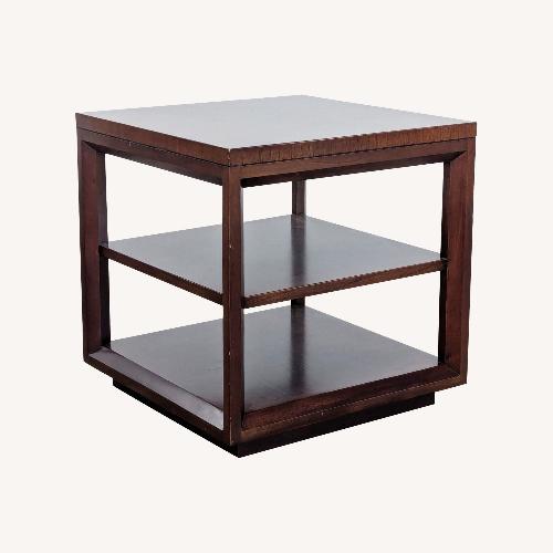 Used Crate & Barrel End Table with Inlaid Top   for sale on AptDeco