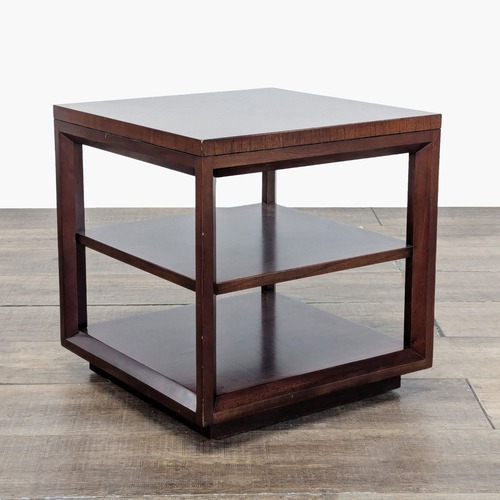 Used Crate & Barrel End Table with Inlaid Top   for sale on AptDeco