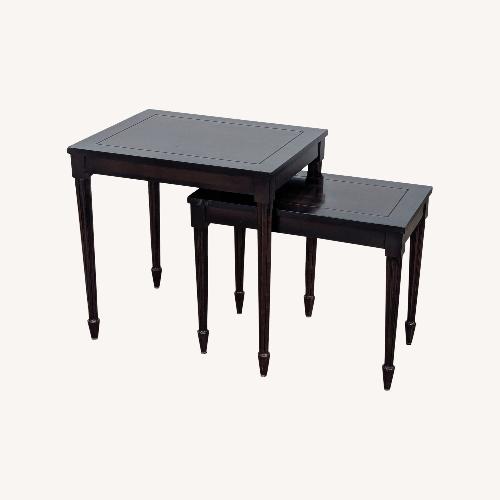 Used Set of Two Wood Nesting Tables for sale on AptDeco