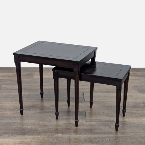 Used Set of Two Wood Nesting Tables for sale on AptDeco