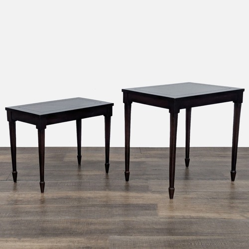 Used Set of Two Wood Nesting Tables for sale on AptDeco